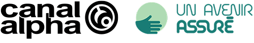 Logos de Canal Alpha et Un avenir assuré