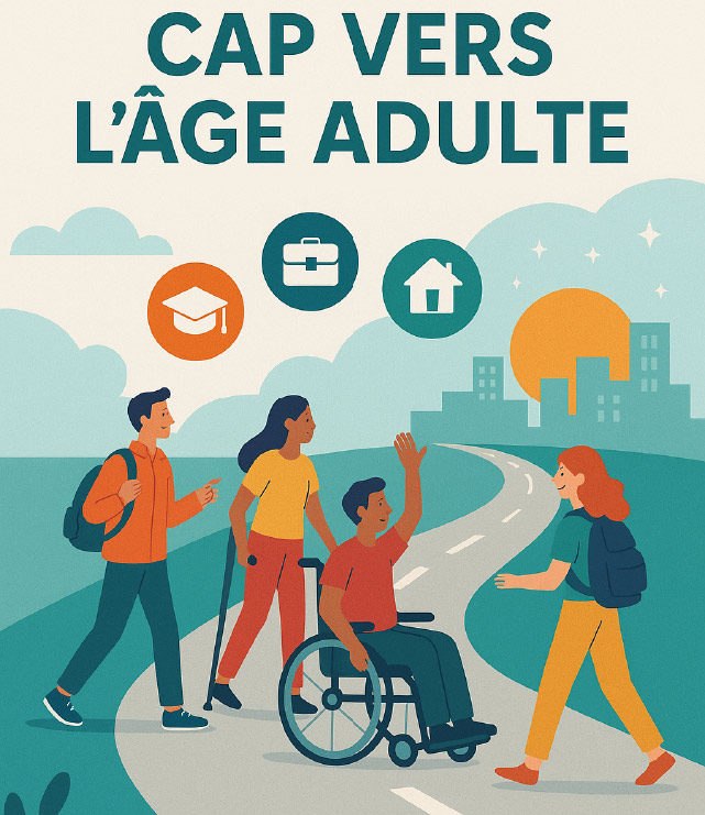 Affiche de la soirée d’information « Cap vers l’âge adulte »