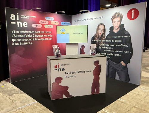 Photo du nouveau stand lors du forum des métiers